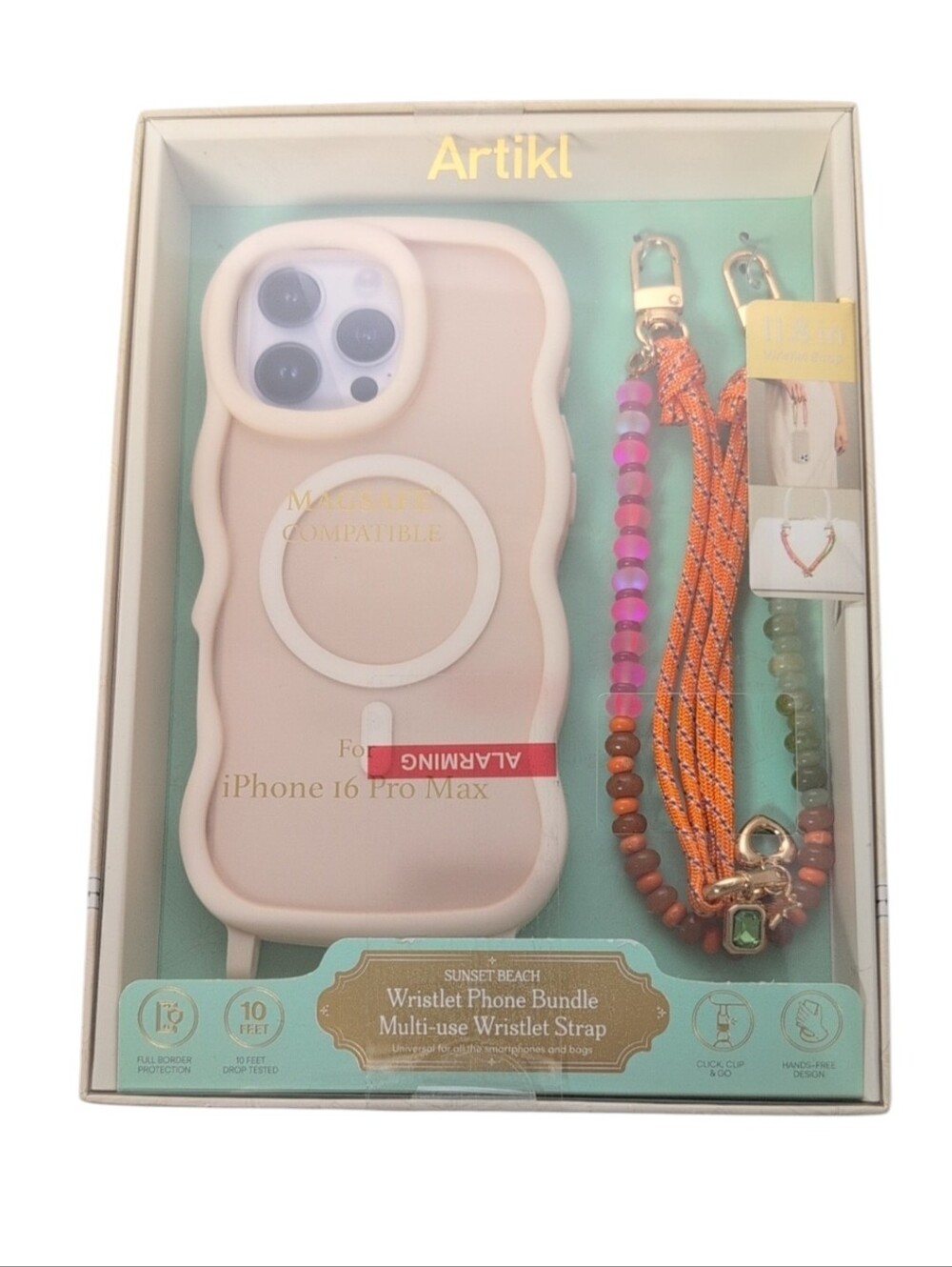 Artikl Sunset Beach Wristlet Phone Bundle for iPhone 16 Pro Max